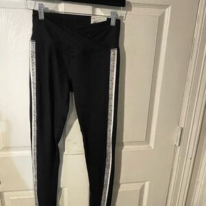 SO Black and White Leggings with Classic Stripes